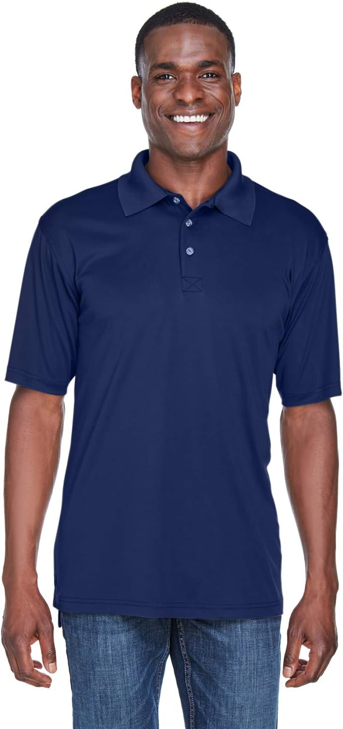 UltraClub Men’s Cool & Dry Sport Interlock Polo Shirt