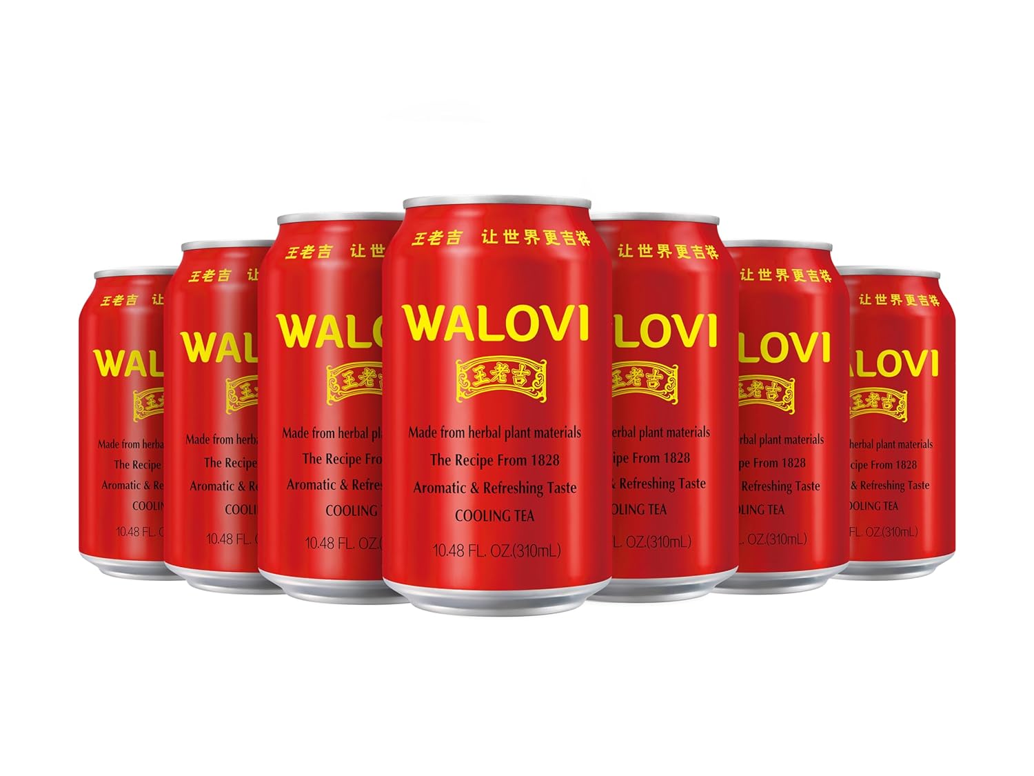 WALOVI Herbal Tea – Chinese Herbal Tea Wong Lo Kat – China’s Best Herbal Tea – Wang Lao Ji – Canned Cooling Tea/Liangcha – (12cans/case) (12, Red)
