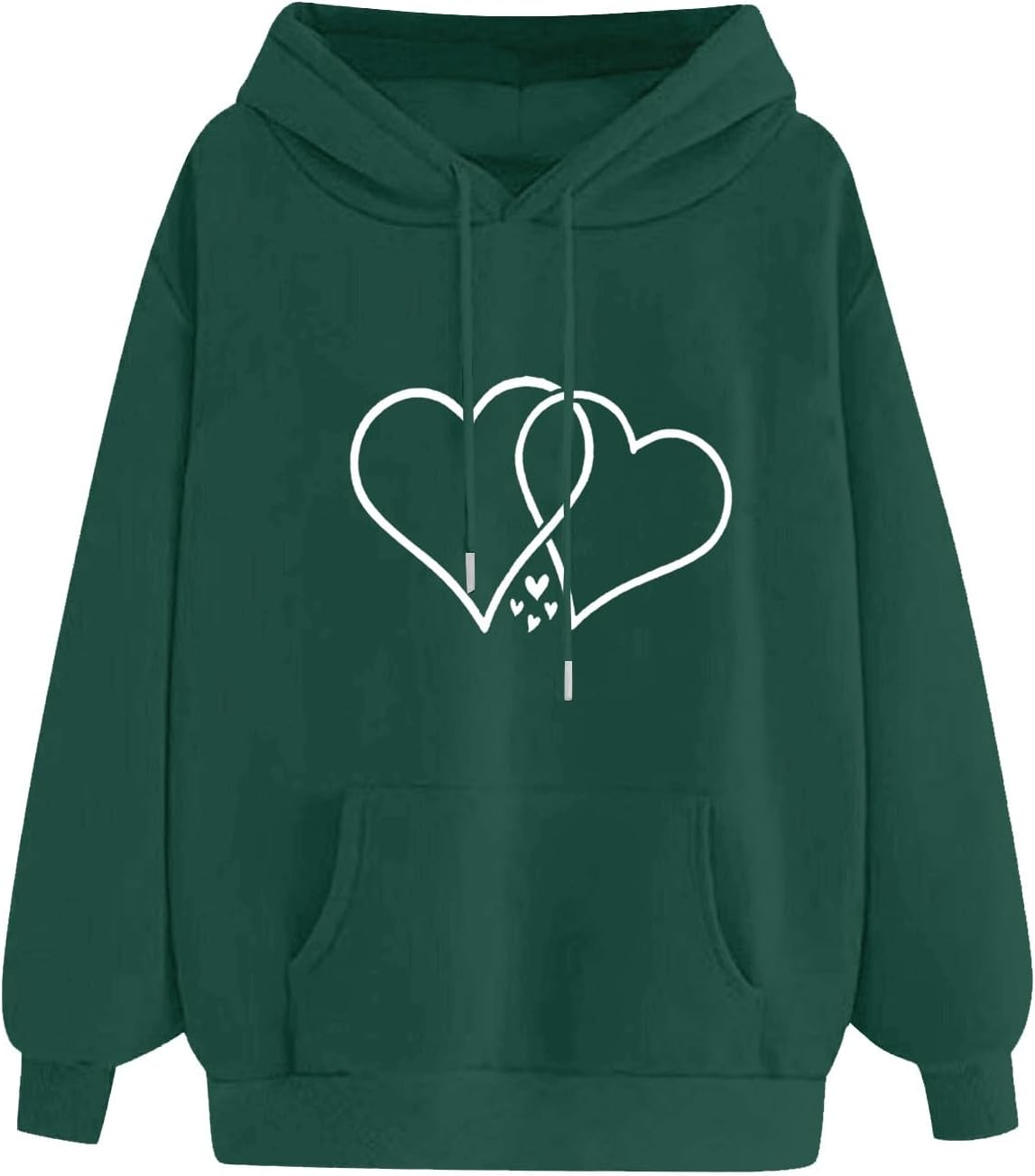 Womens Hoodies,Plus Size Hoodie Pocket Solid Trending Hooded Sweatshirt Drawstring Winter Print Sweatshirts