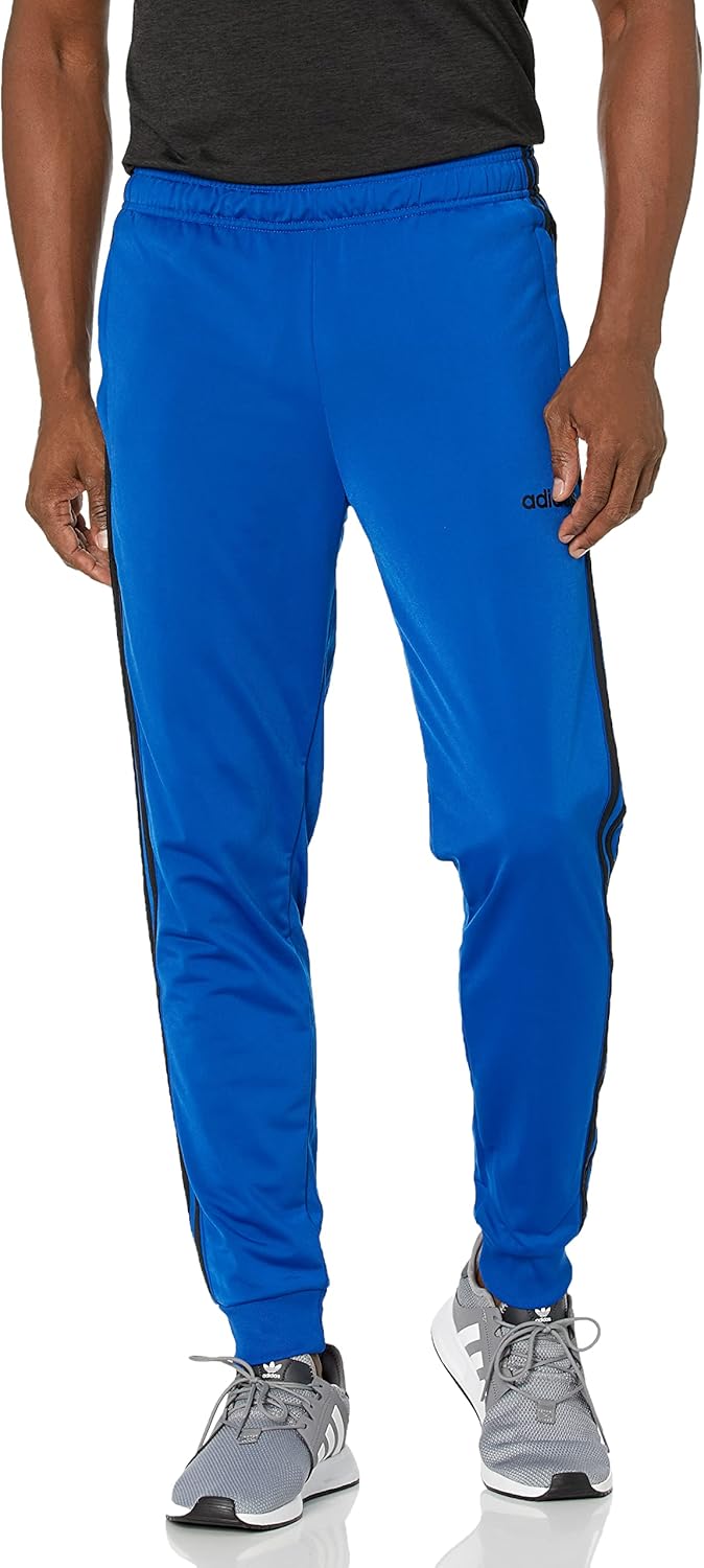 adidas Men’s Athletics Essentials 3 Stripes Tapered Tricot Pant