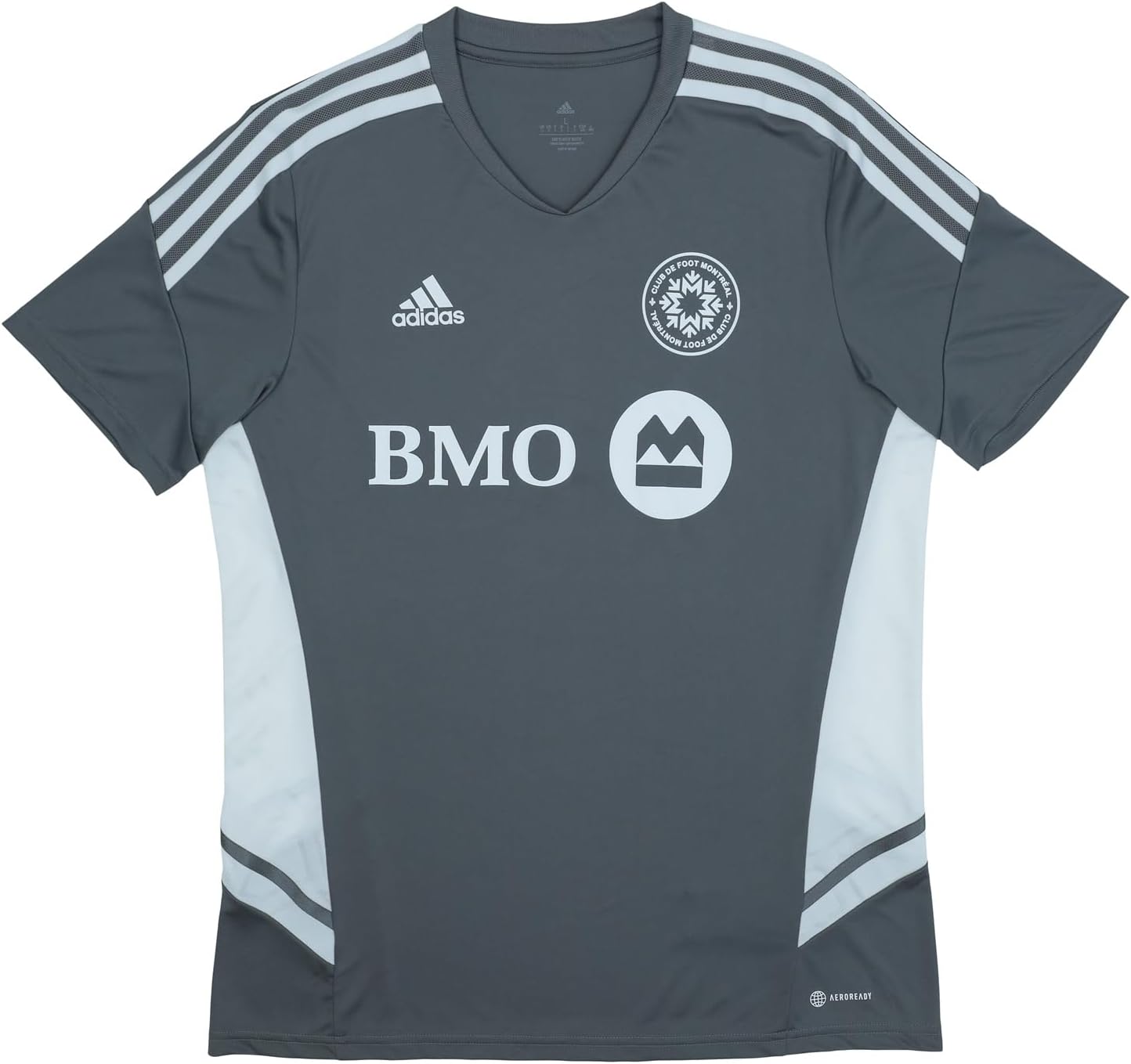 adidas Mens CON22 Montreal Impact MLS – Major League Soccer Jersey, Team Grey Four/White, Large