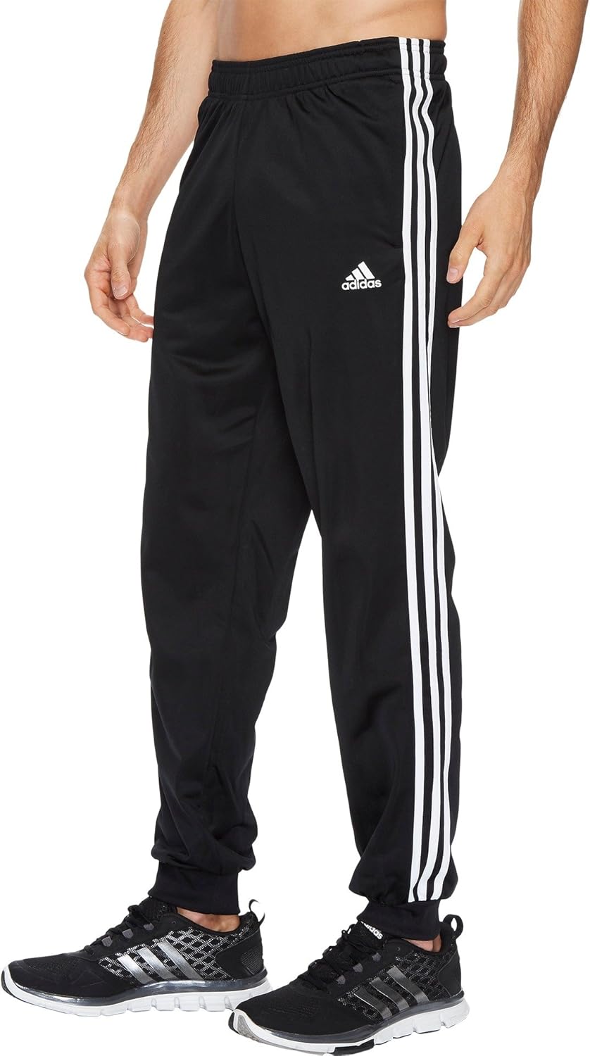 adidas Men’s Essential Tricot 3 Stripe Tapered Pants