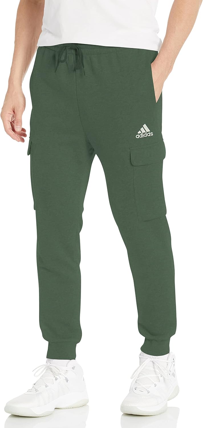 adidas Men’s Essentials Fleece Regular Tapered Cargo Pants