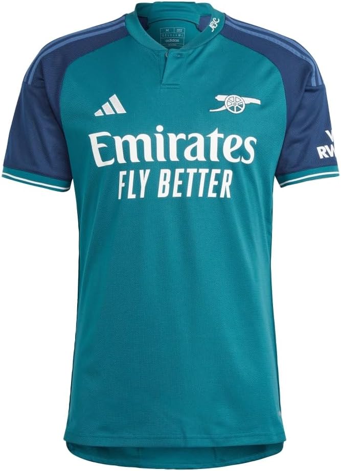 adidas Men’s Soccer Arsenal 23/24 Third Jersey – A Fan Jersey with a Vintage Arsenal Look, Made with Recycled Materials