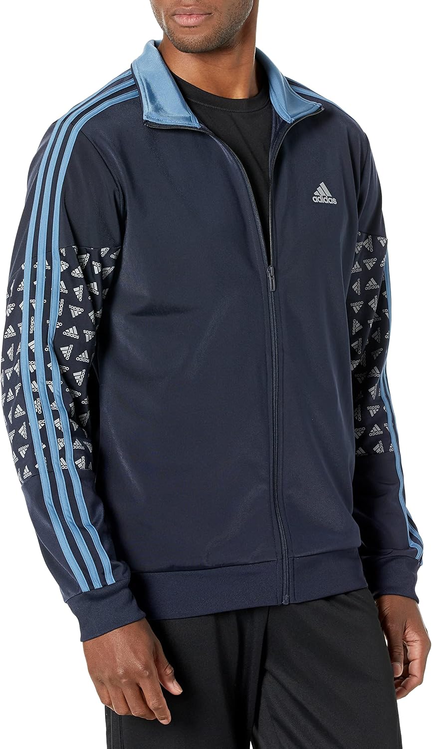 adidas Men’s Warm-up Tricot Regular Badge of Sport Track Jacket