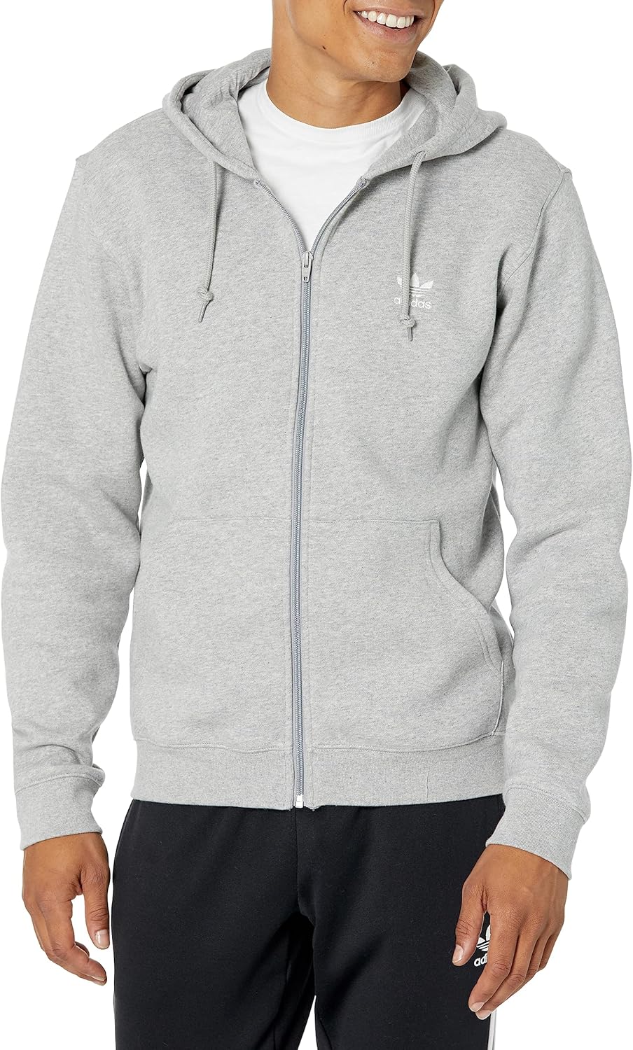 adidas Originals Men’s Trefoil Essentials Full-Zip Hoodie
