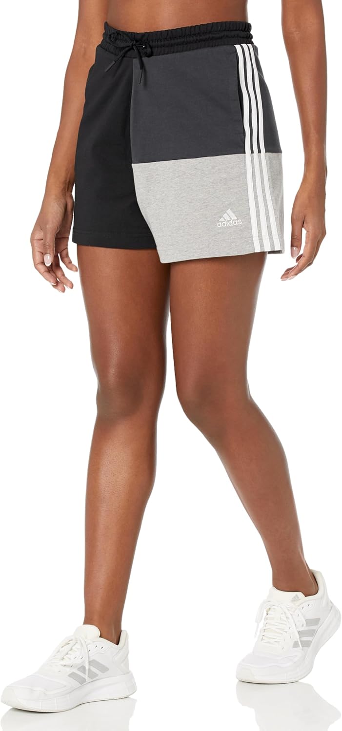 adidas Women’s Essentials Color Block Oversized Shorts