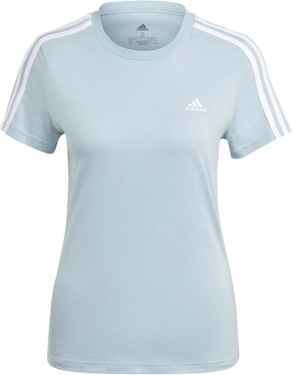 adidas Women's Loungewear Essentials Slim 3-Stripes T-Shirt