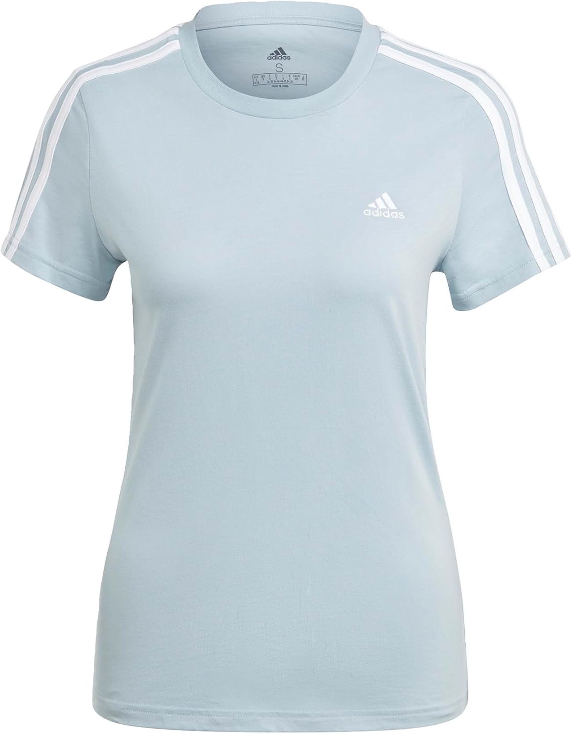 adidas Women’s Loungewear Essentials Slim 3-Stripes T-Shirt