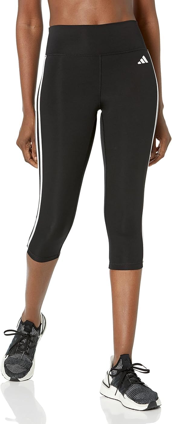 adidas Women’s Training Essentials 3-Stripes High Waisted 3/4 Tights