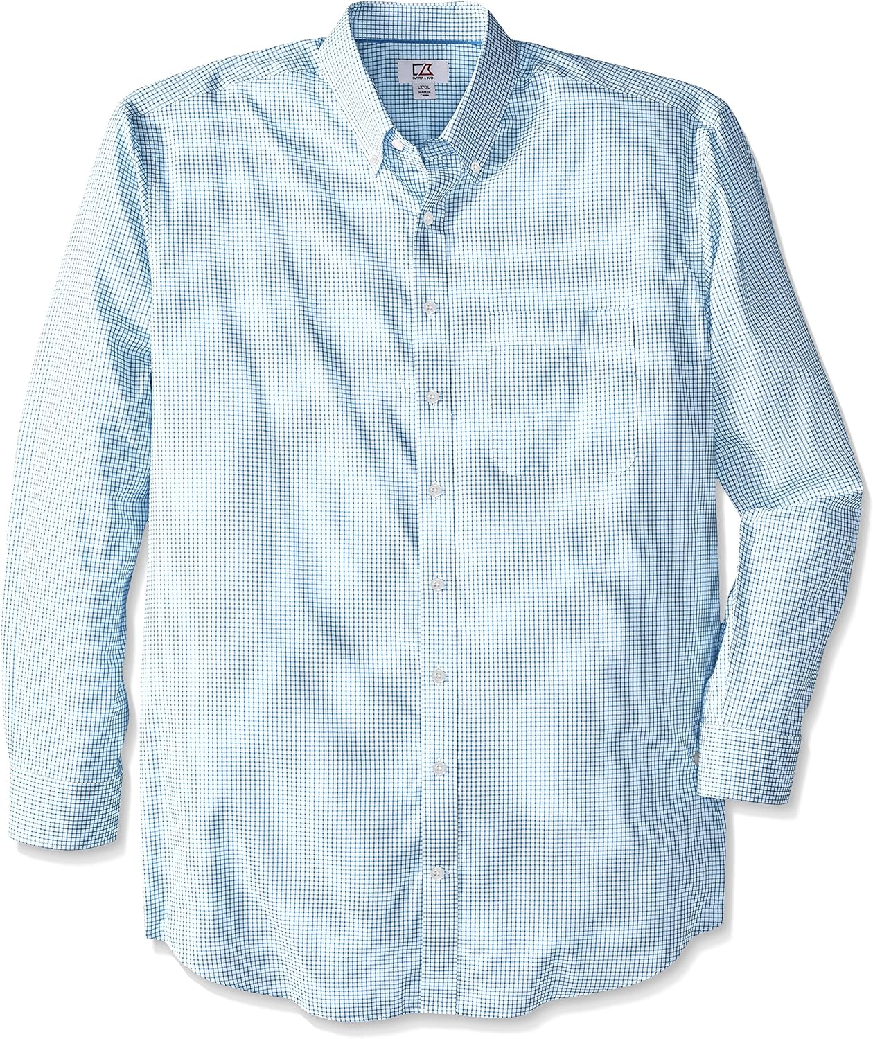 Cutter & Buck Men’s Big-Tall Long Sleeve Epic Easy Care Tattersall Shirt