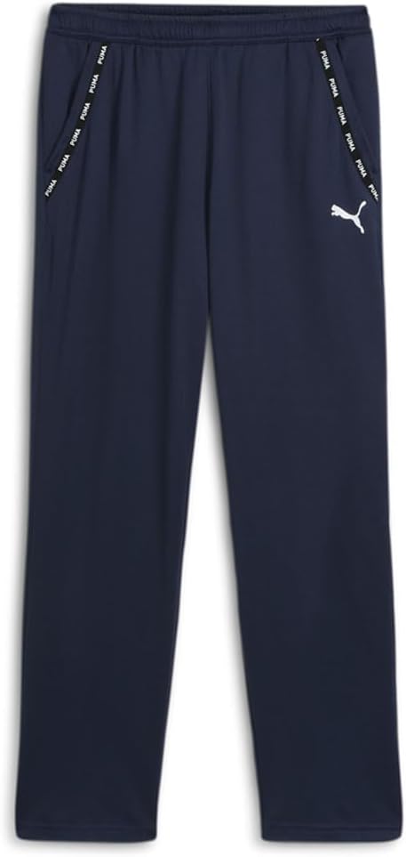 PUMA Mens Fit Taped Pwrfleece Lite Joggers Training Casual Drawstring – Blue