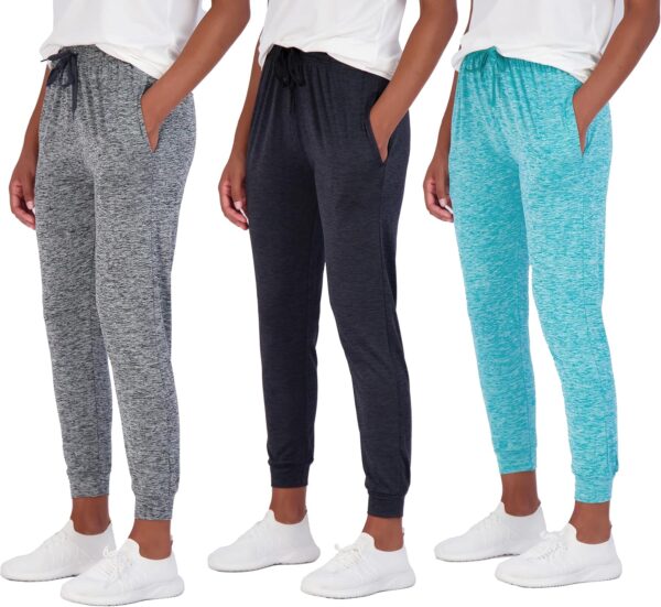 3 Pack: Women's Ultra-Soft Lounge Joggers Sweatpants Athletic Yoga Pants with Pockets (Available in Plus)