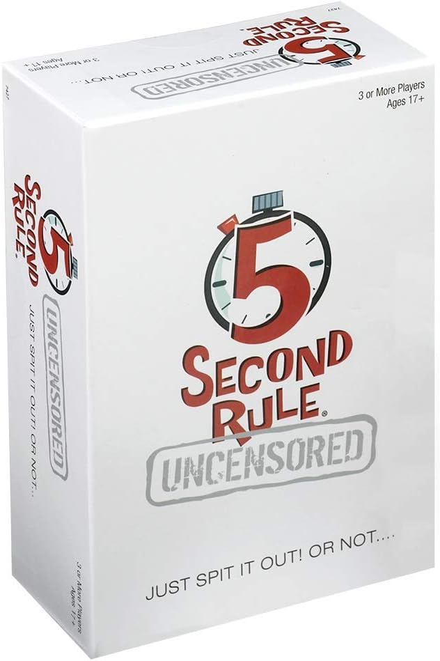 5 Second Rule Uncensored – Fun Card Game for Game Night with Friends – for Ages 17 and Up