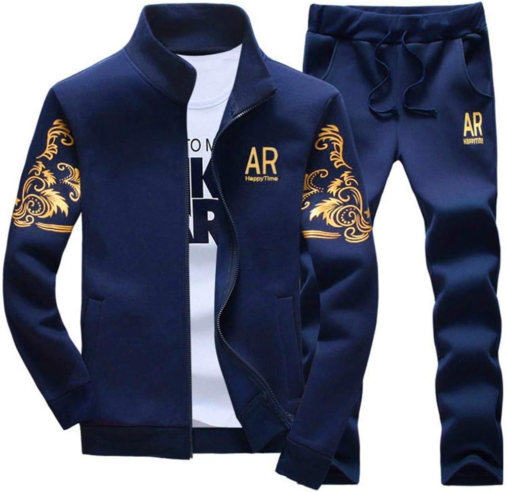 AOTORR Men’s Tracksuit Athletic Sports Casual Full Zip Warm Jogging Sweatsuit