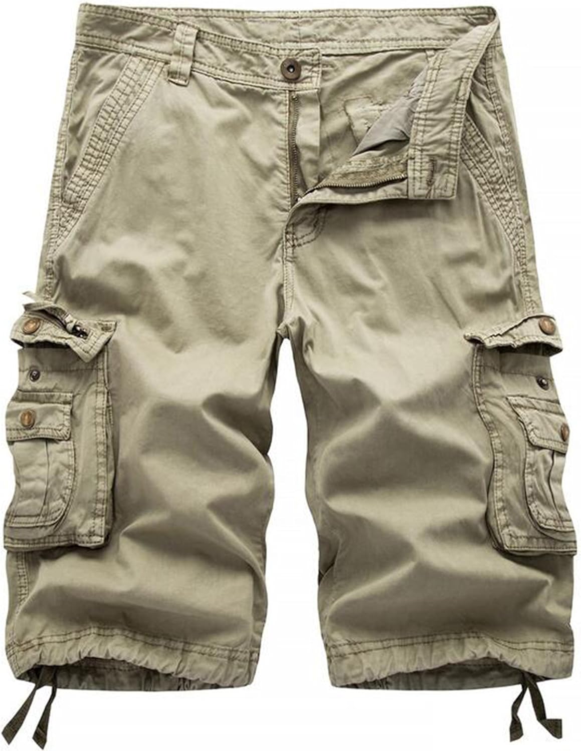 AOYOG Men’s Camo Cargo Shorts Relaxed Fit Multi-Pocket Outdoor Camouflage Cargo Shorts Cotton