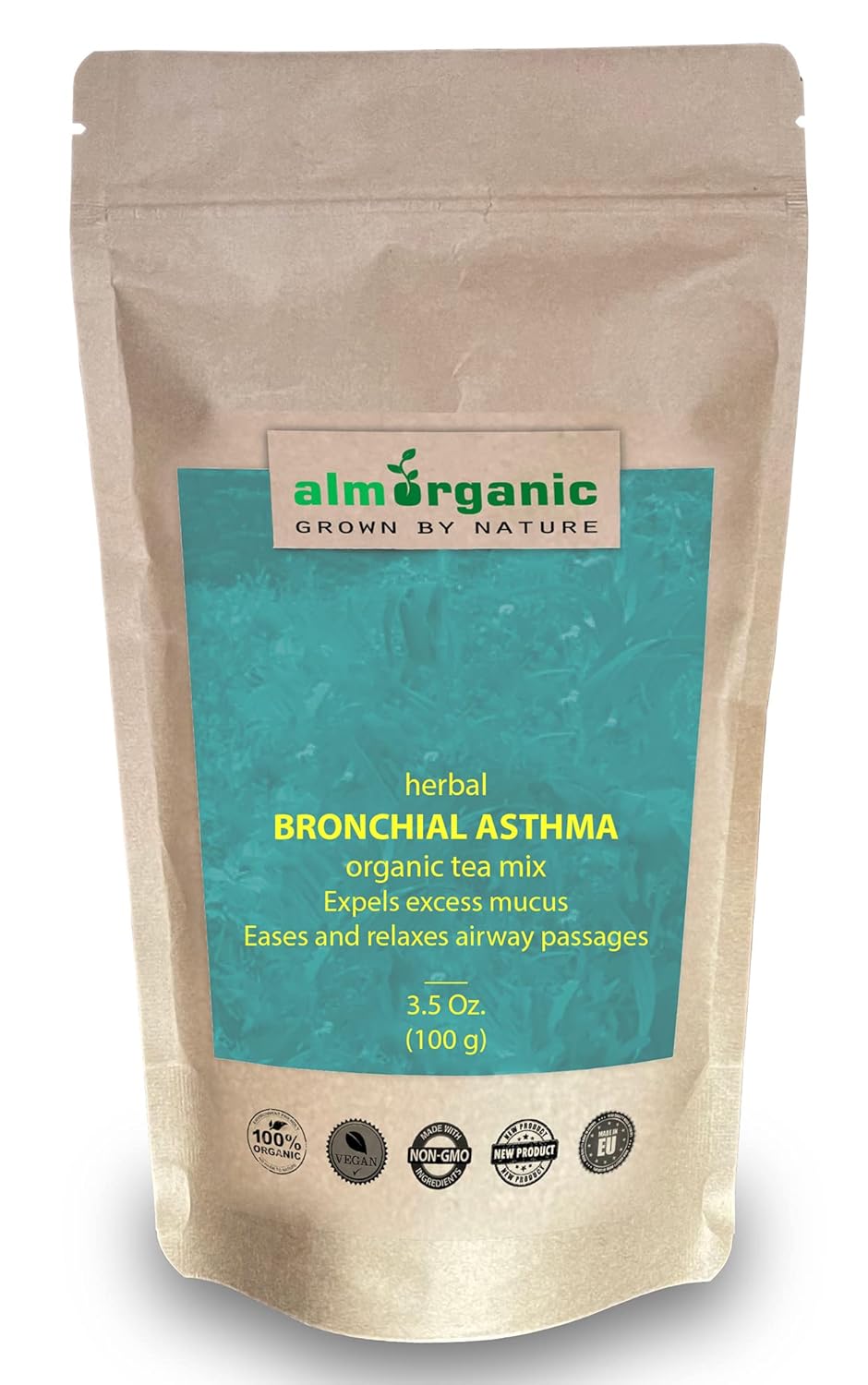 Bronchial Asthma Tea Mix | Expels Excess Mucus | Eases and Relaxes Airway Passages | Lung Support | 100 Gr. | 3.5 Oz.
