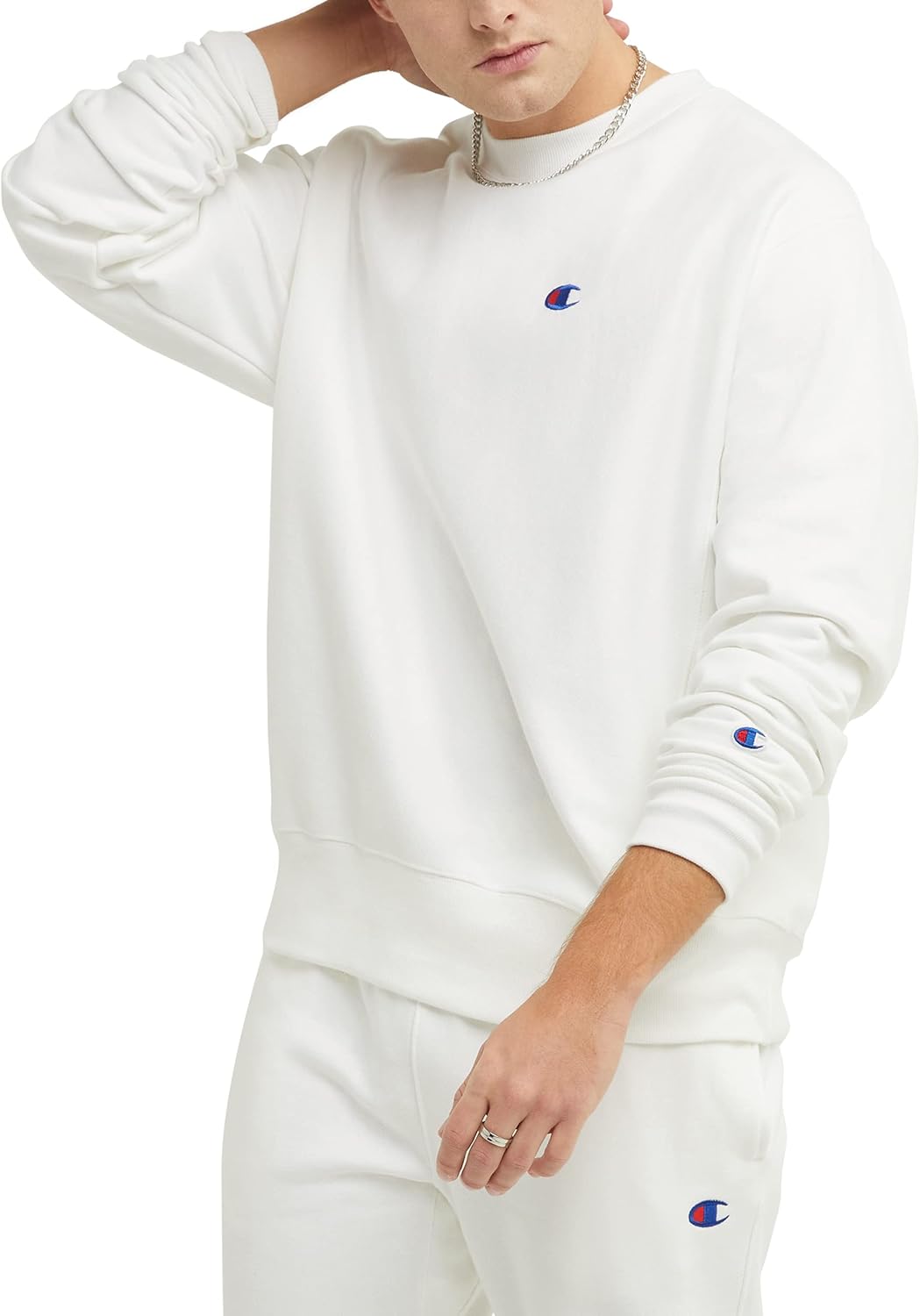 Champion Men’s Crewneck Sweatshirt, Reverse Weave, Heavyweight Fleece Sweatshirt For Men