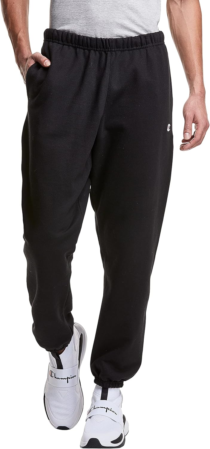 Champion Men’s Sweatpants, Reverse Weave, Heavyweight Fleece Sweatpants For Men, 30
