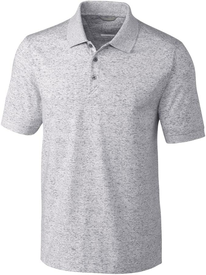 Cutter & Buck Men’s Drytec Cotton+ Jersey 35+ UPF Advantage Space Dye Polo Shirt