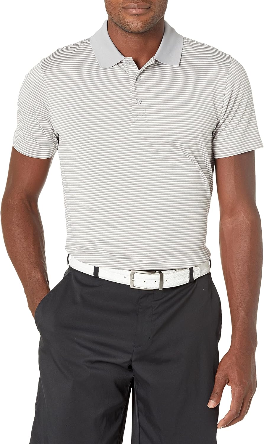 Cutter & Buck Men’s Drytec UPF 50+ Forge Tonal Stripe Tailored Fit Polo Shirt
