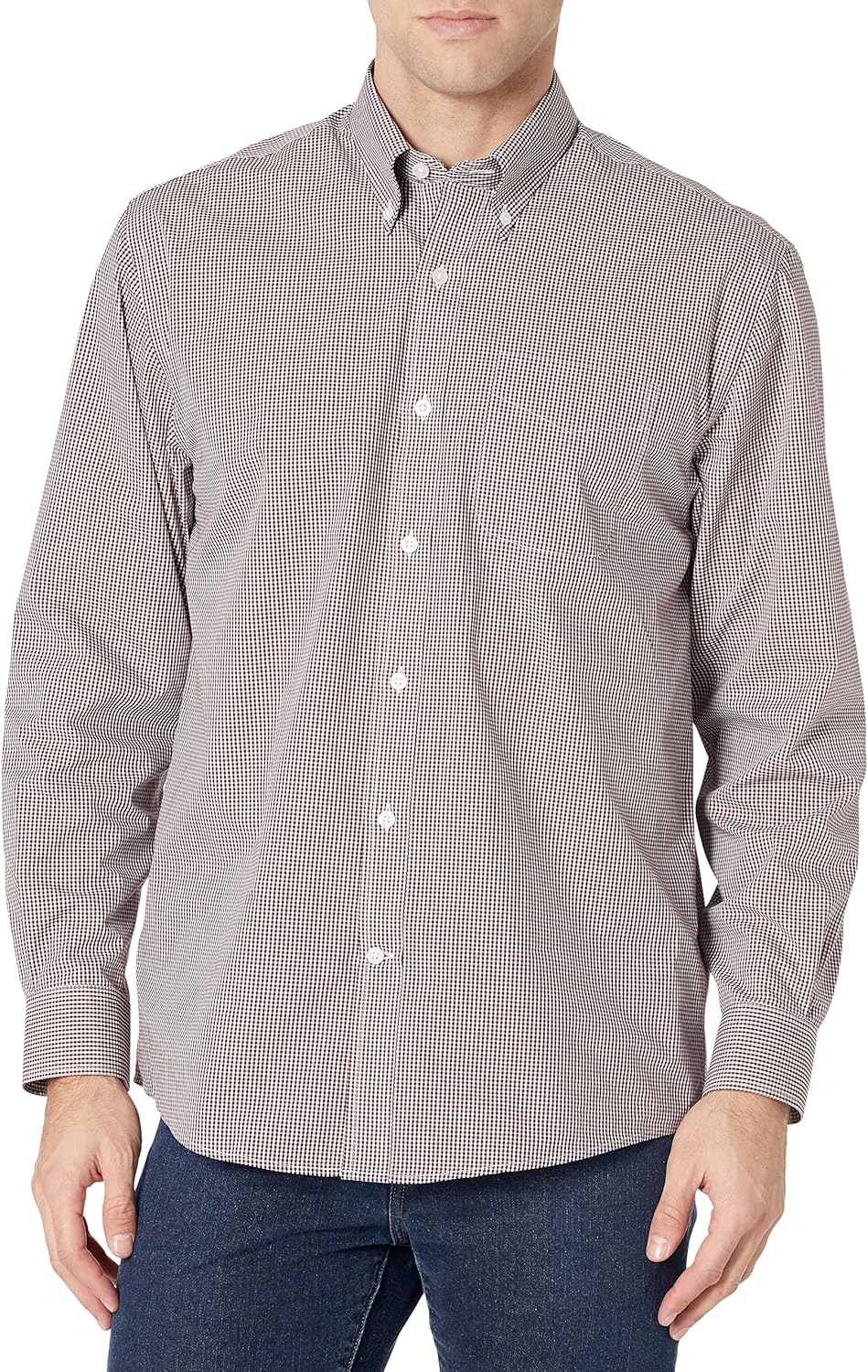 Cutter & Buck Men’s Long Sleeve Epic Easy Care Gingham Shirt