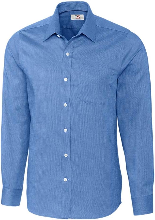 Cutter & Buck Men’s Long Sleeve Tailored Fit Spread Nailshead