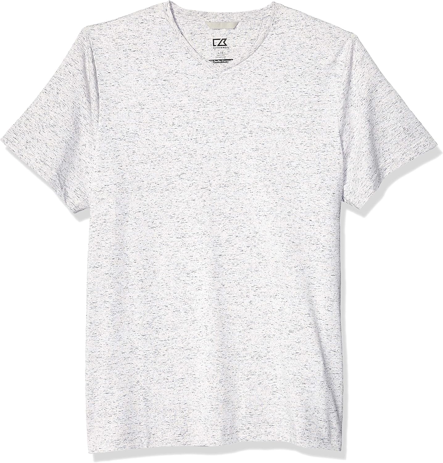 Cutter & Buck Men’s Short Sleeve Advantage Space Dye V-Neck Tee