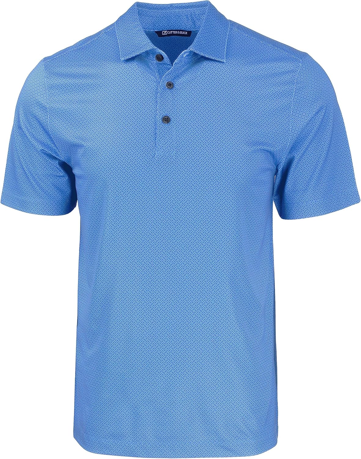 Cutter & Buck Pike Eco Tonal Geo Print Stretch Recycled Mens Polo