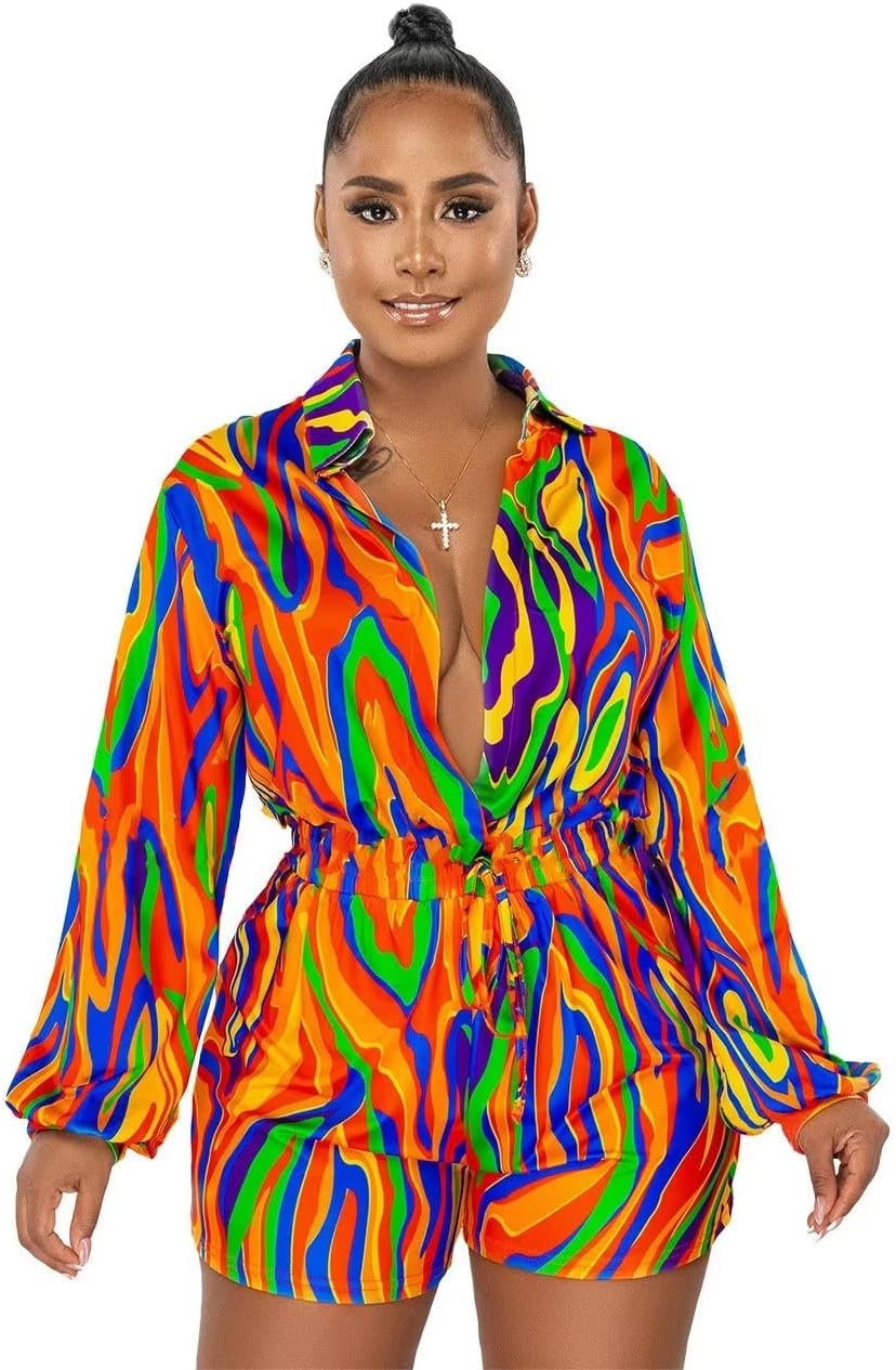 Fastkoala Women’s Two Piece Outfits Casual Long Sleeve Shorts Pants Set Sweatsuits Jogging Tracksuit with Pockets