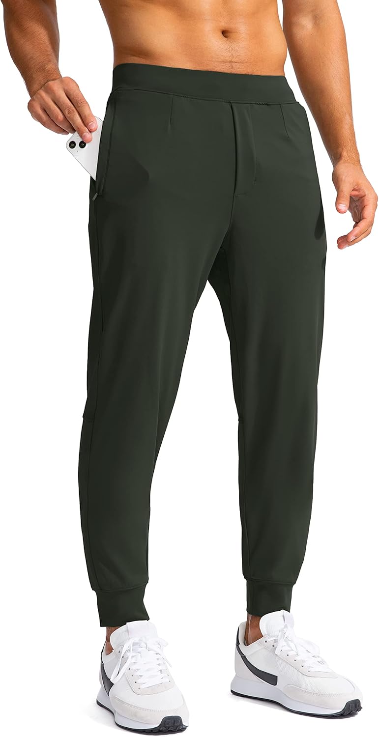 G Gradual Men’s Golf Joggers Pants with Zipper Pockets Stretch Sweatpants Slim Fit Track Pants Joggers for Men Work Running