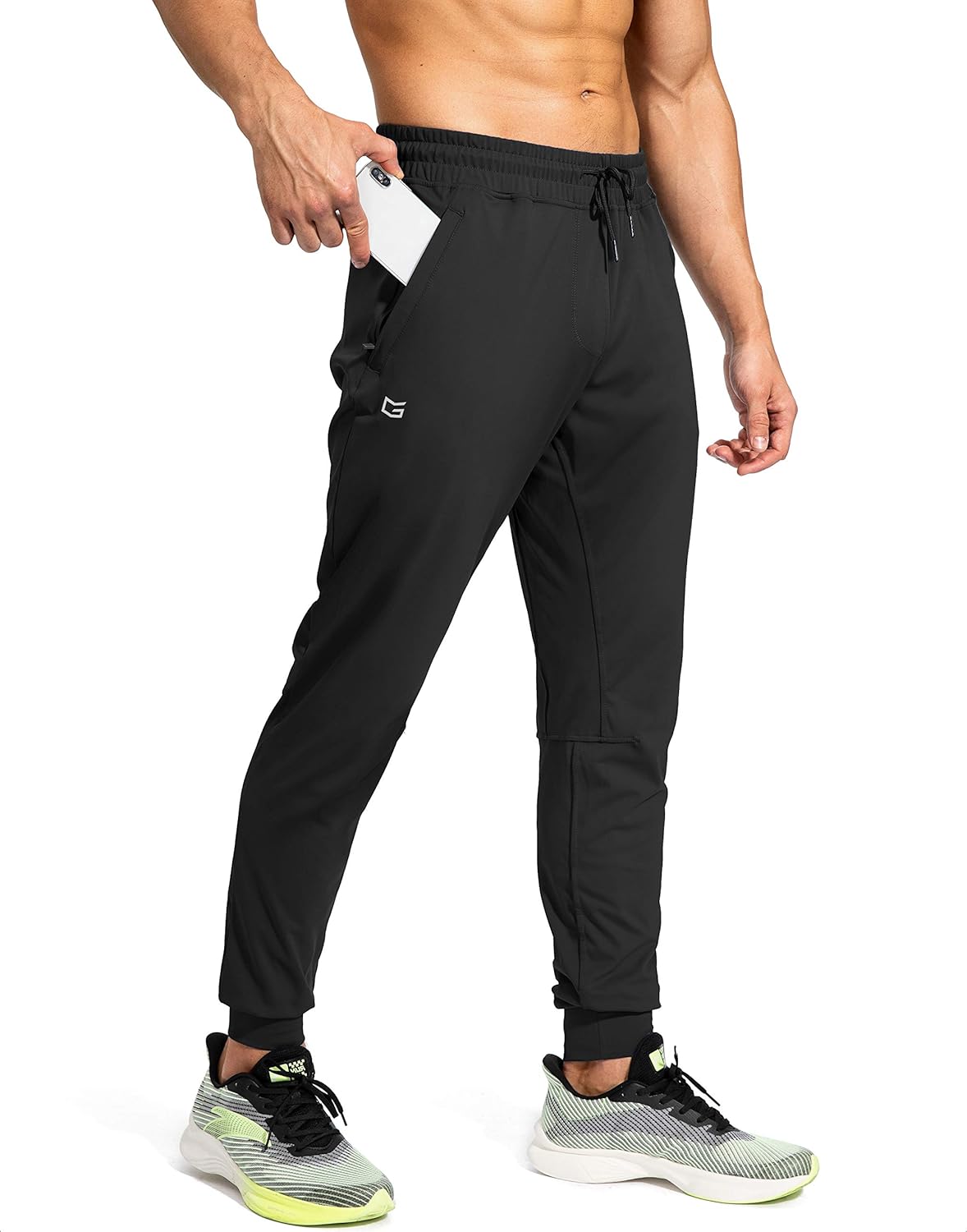 G Gradual Men’s Sweatpants with Zipper Pockets Athletic Pants Traning Track Pants Joggers for Men Soccer, Running, Workout