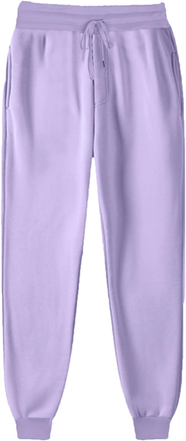 Generic Fleece Sweatpants for Women Baggy Joggers Pants Drawstring Waist with Pockets Cargo Pants Casual Gym Plus Size Pants