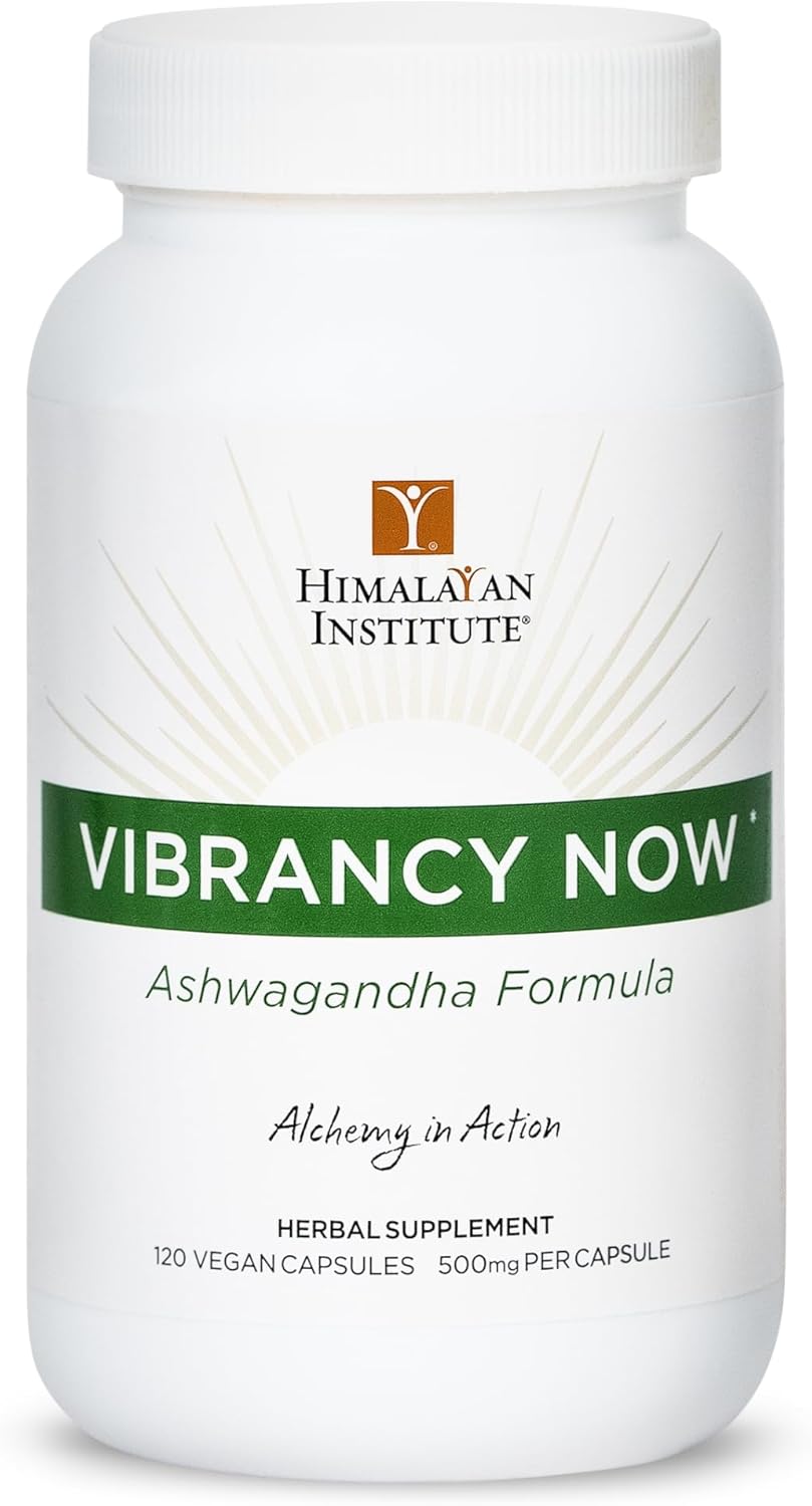 Himalayan Institute Vibrancy Now Ashwagandha Formula 120 Capsules