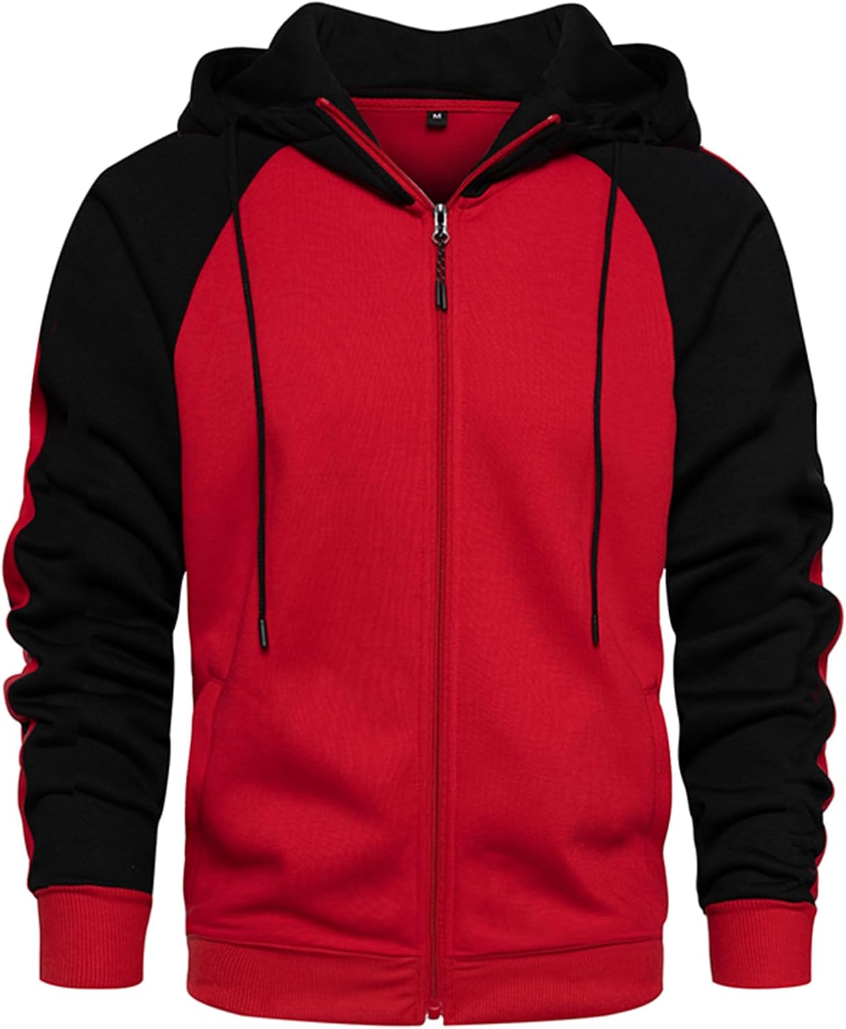 Hoodies for Men Zip Up Hoodie Drawstring Casual Long Sleeve Pocket Hooded Sweatshirts