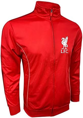 Icon Sports Men’s Liverpool Track Jacket Red, Compatible With Liverpool Jacket Adult Sizes