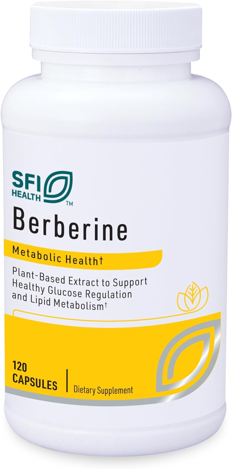 Klaire Labs Berberine HCI 500mg – Berberine Supplement – Gluten-Free, Hypoallergenic Berberine Supplement (120 Capsules)