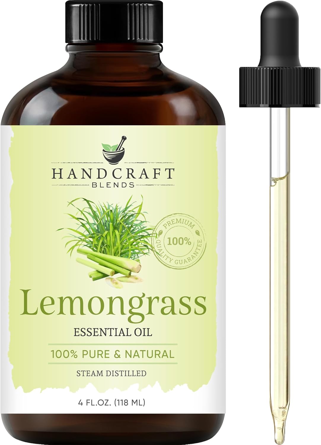 Lemongrass Essential Oil – Huge 4 Fl Oz – 100% Pure and Natural – Premium Grade Essential Oil for Diffuser and Aromatherapy