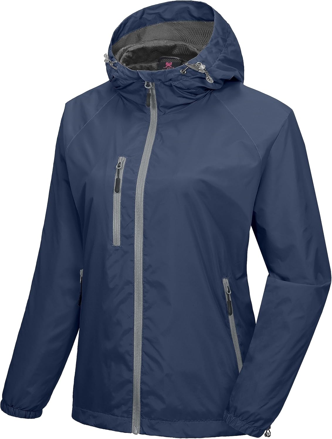 Little Donkey Andy Women’s Lightweight Windbreaker Zip Up Windproof Outerwear Jacket for Hiking Travel Cycling