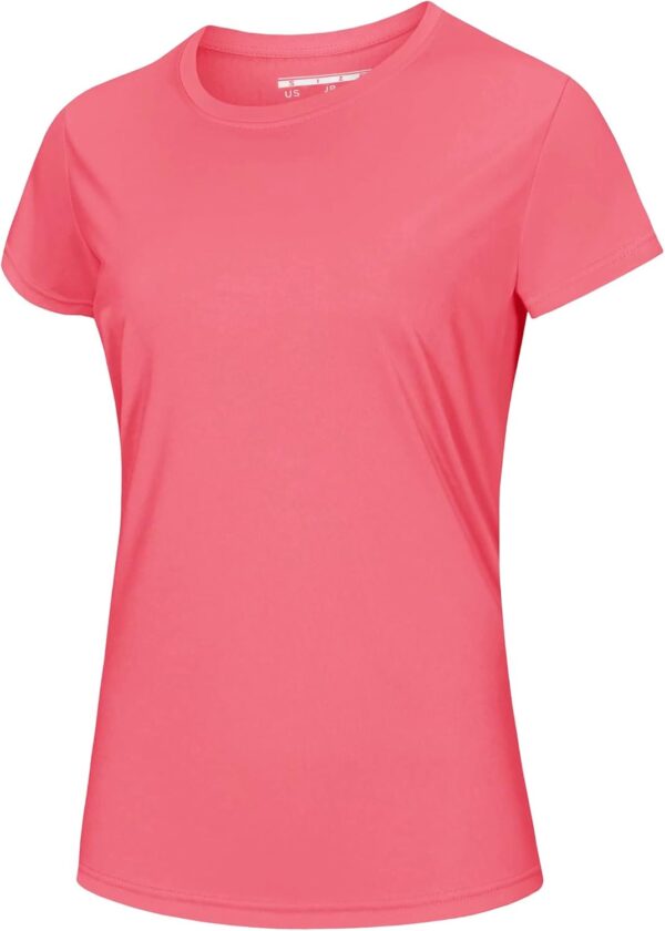 MAGCOMSEN Women's Short Sleeve T-Shirts UPF 50+ Sun Protection Quick Dry Athletic Running Workout Rash Guard Tops