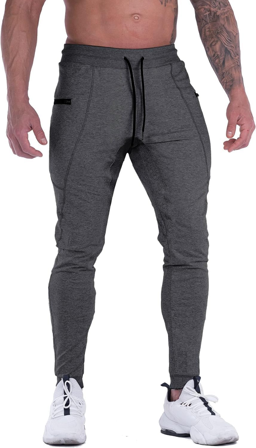 MAIKANONG Mens Slim Joggers Tapered Sweatpants Gym Workout Pants for Running Athletic Casual
