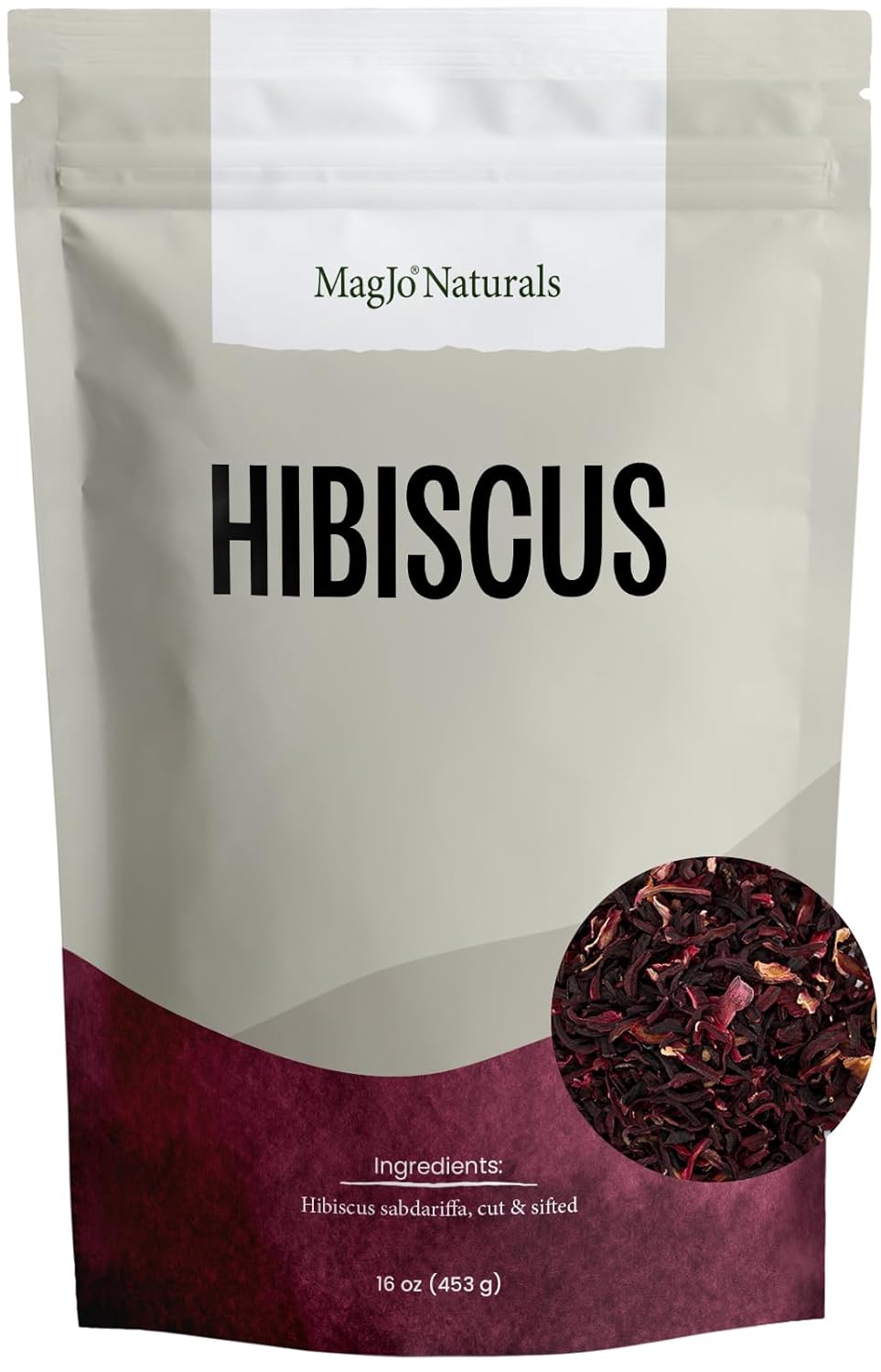 MagJo Naturals, Hibiscus Flowers 1LB (16 Oz) Hibiscus tea cut & sifted hibiscus flowers, Flor de Jamaica