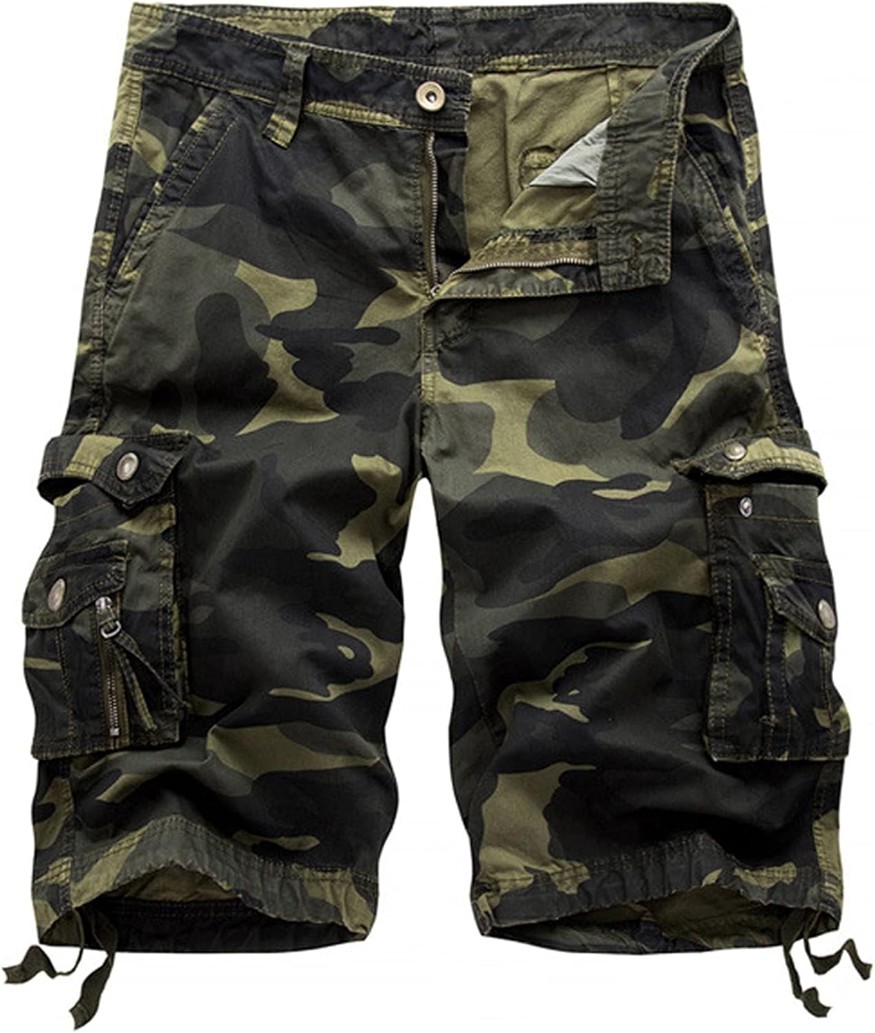 Men’s Cargo Shorts Casual Loose Fit Multi-Pocket Outdoor Camo Cargo Short Cotton