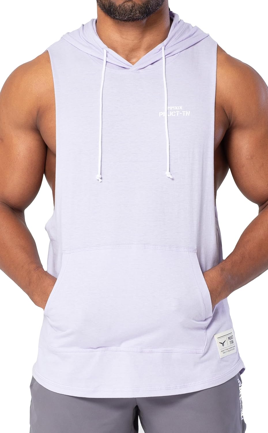 Men’s Icon Cut Off Workout Hoodies Gym Muscle Tank Shirts Sleeveless Training Hoodies