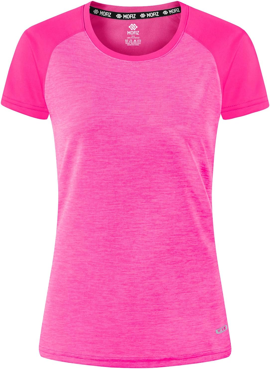 MoFiz Women’s Short Sleeve UPF 50+ Sun Protection Sports T-Shirt Quick Dry Running Workout Athletic Tee Top