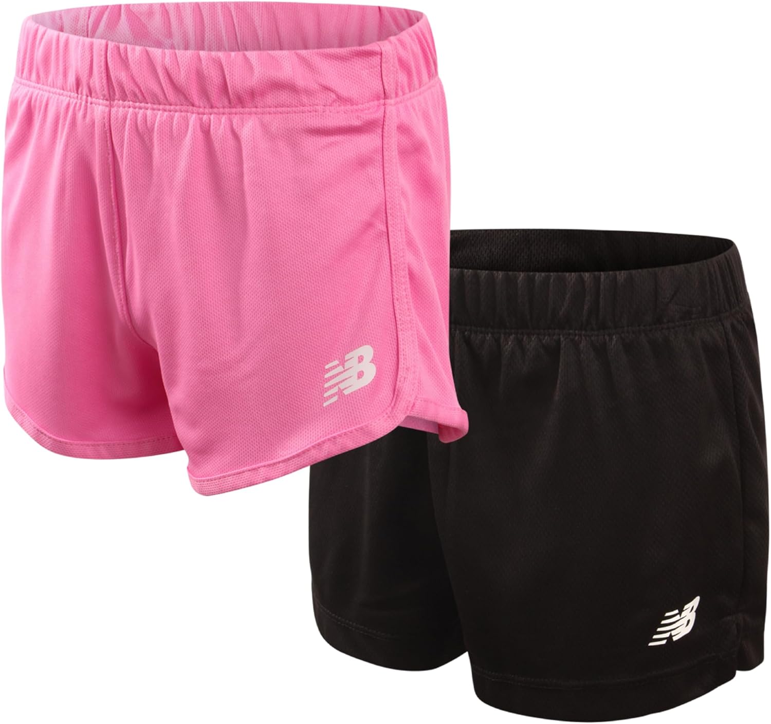 New Balance Girls’ Active Shorts – 2 Pack Lightweight Athletic Gym Shorts (Big Girl)