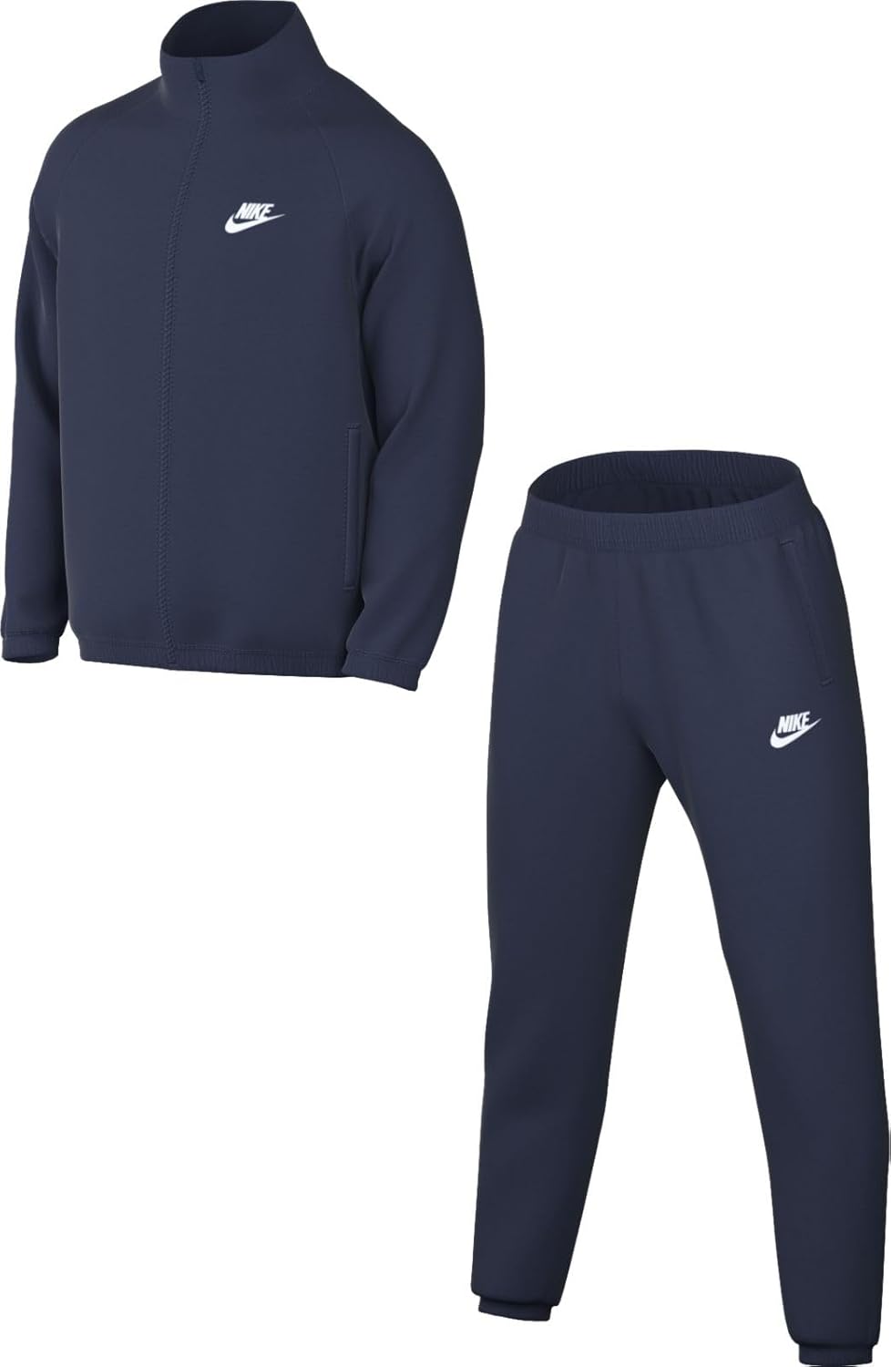 Nike Club Men’s Poly-knit Tracksuit Set Size-Medium, Midnight Navy/White
