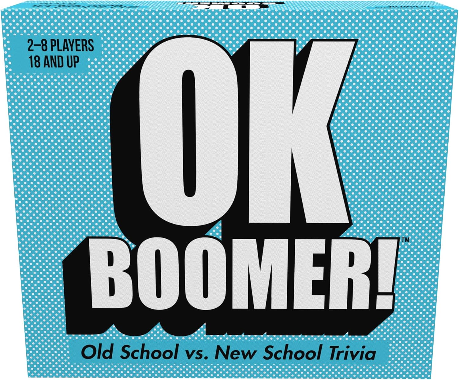 OK Boomer – The Old School vs. New School Trivia Game, Blue Sky, Includes 220 Cards