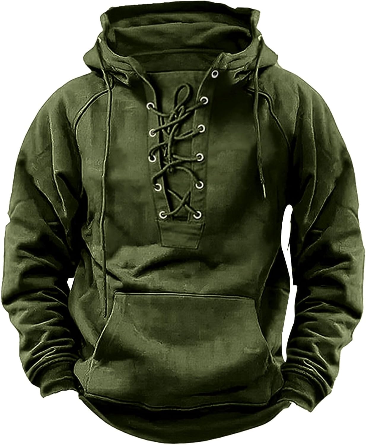 Ogiraw Tactical Hoodies for Men Zipper Long Sleeve Hooded Sweatshirt Vintage Sweatshirt Drawstring Hoodie with Pocket