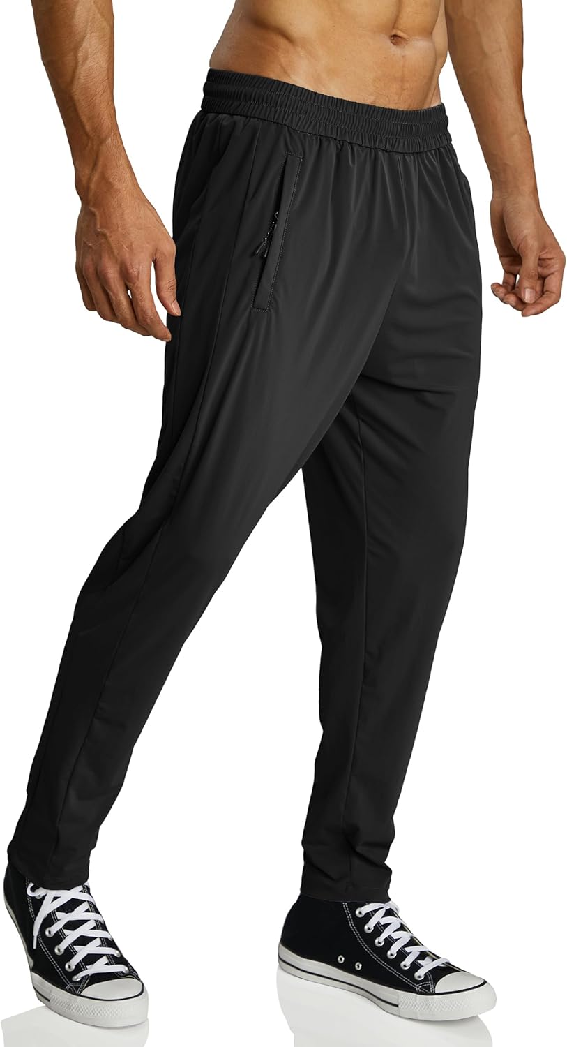 Ouber Men’s Lightweight Athletic Pants Gym Workout Sweatpants Quick Dry Running Training
